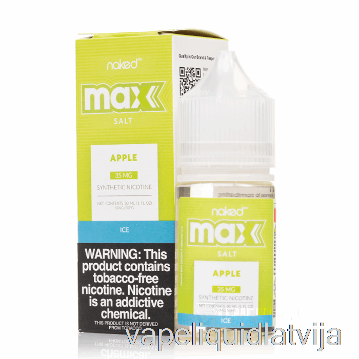 Ledus ābols - Pliks Max Sāls - 30ml 35mg Vape šķidrums